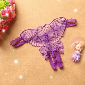 Brand new Open Crotch Panty Purple
G-string butterfly